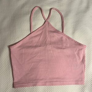 H&M pink crop top